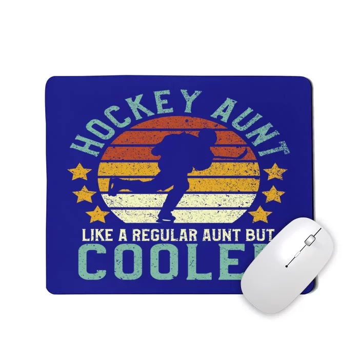 Hockey Aunt Funny Female Ice Hockey Player And Fan Gift Mousepad