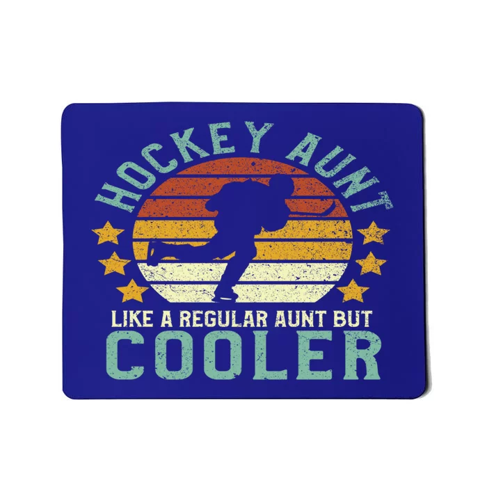 Hockey Aunt Funny Female Ice Hockey Player And Fan Gift Mousepad