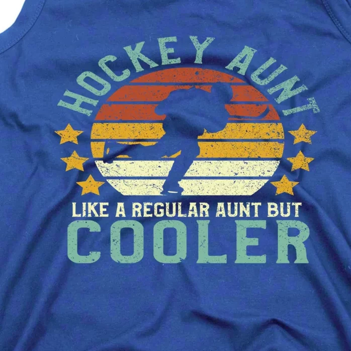 Hockey Aunt Funny Female Ice Hockey Player And Fan Gift Tank Top