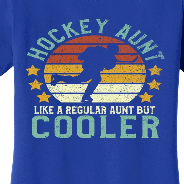 Hockey Aunt Funny Female Ice Hockey Player And Fan Gift Women's T-Shirt