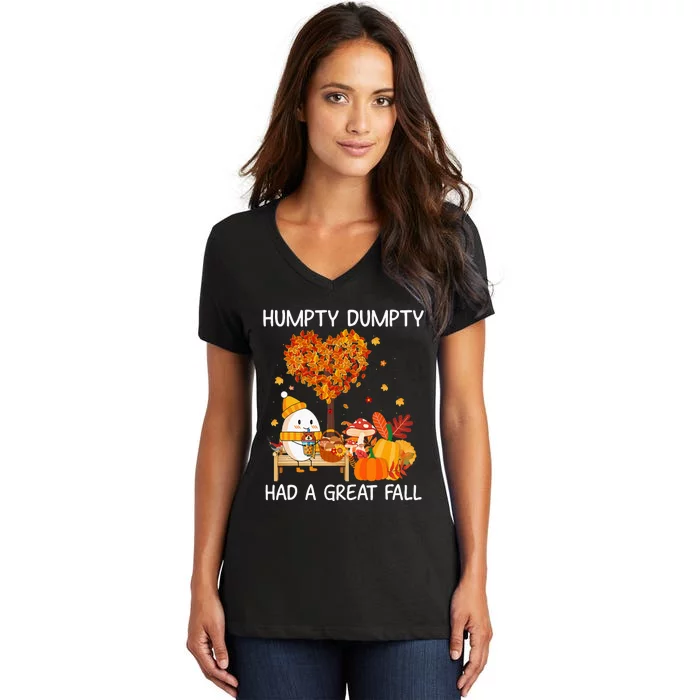 Had A Great Fall Happy Fall Yall Women's V-Neck T-Shirt