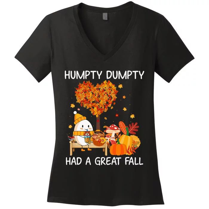 Had A Great Fall Happy Fall Yall Women's V-Neck T-Shirt