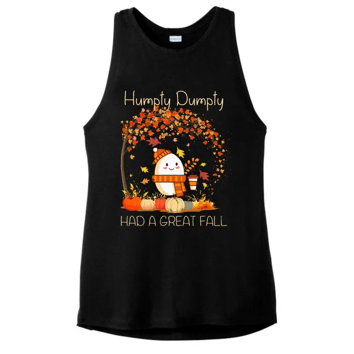 Had A Great Fall Thanksgiving Autumn Halloween Ladies Tri-Blend Wicking Tank