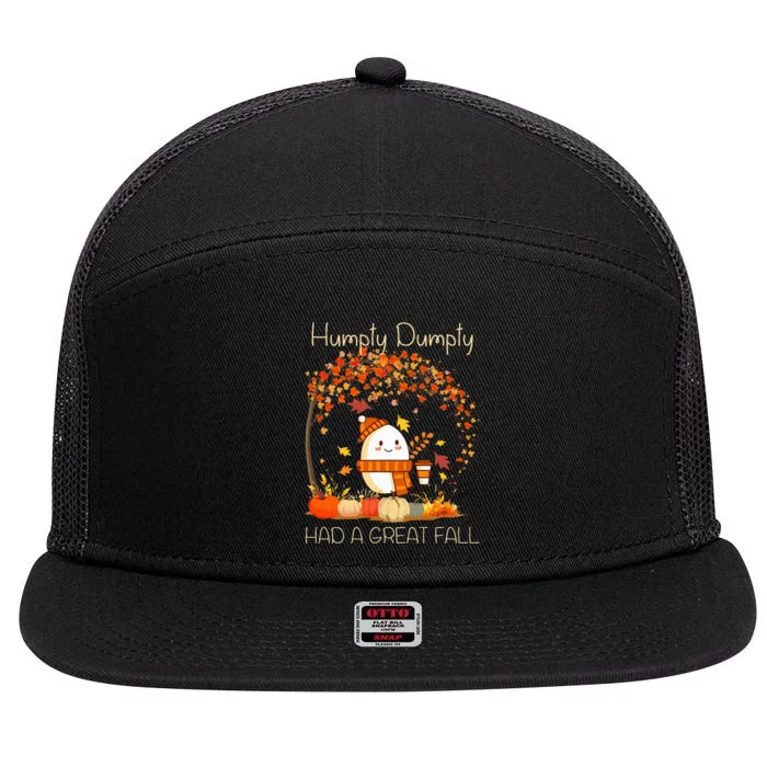 Had A Great Fall Thanksgiving Autumn Halloween 7 Panel Mesh Trucker Snapback Hat