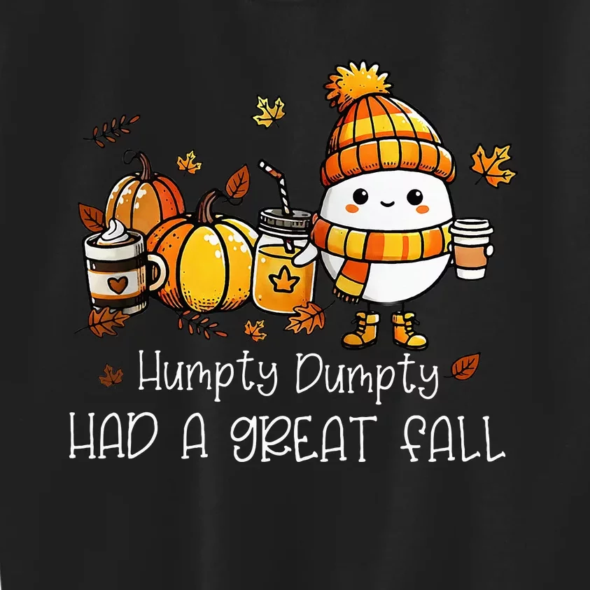 Had A Great Fall Egg Thanksgiving Autumn Kids Sweatshirt