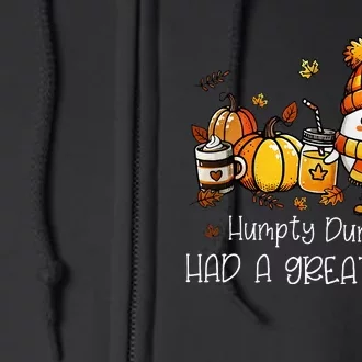 Had A Great Fall Egg Thanksgiving Autumn Full Zip Hoodie