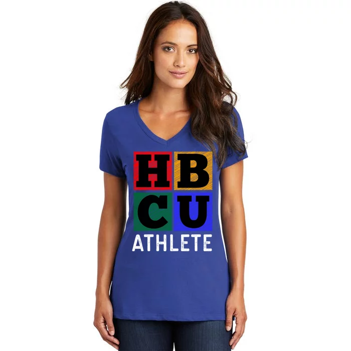 Hbcu Athlete Gift Women's V-Neck T-Shirt