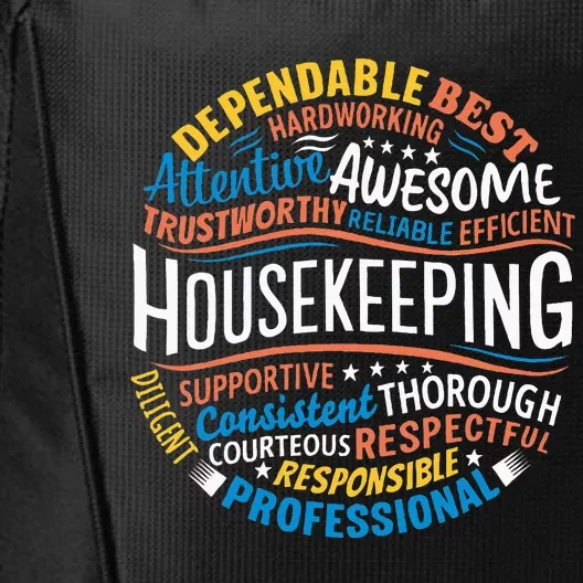 Housekeeping Appreciation Gifts Environmental Services Week City Backpack