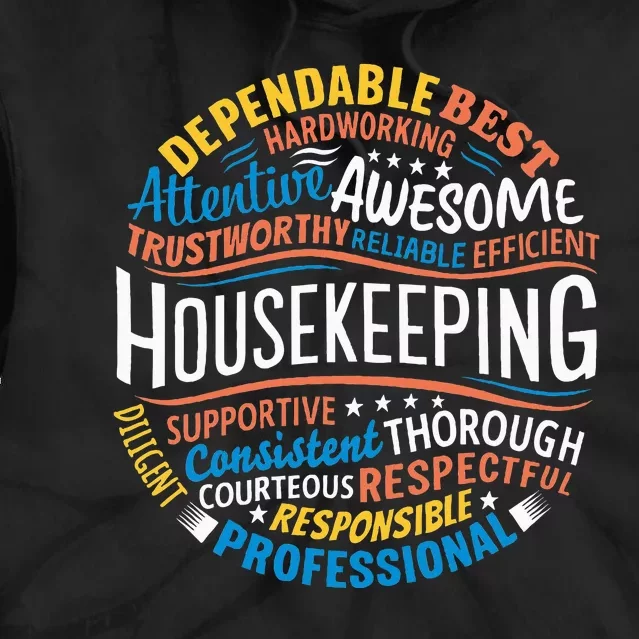 Housekeeping Appreciation Gifts Environmental Services Week Tie Dye Hoodie