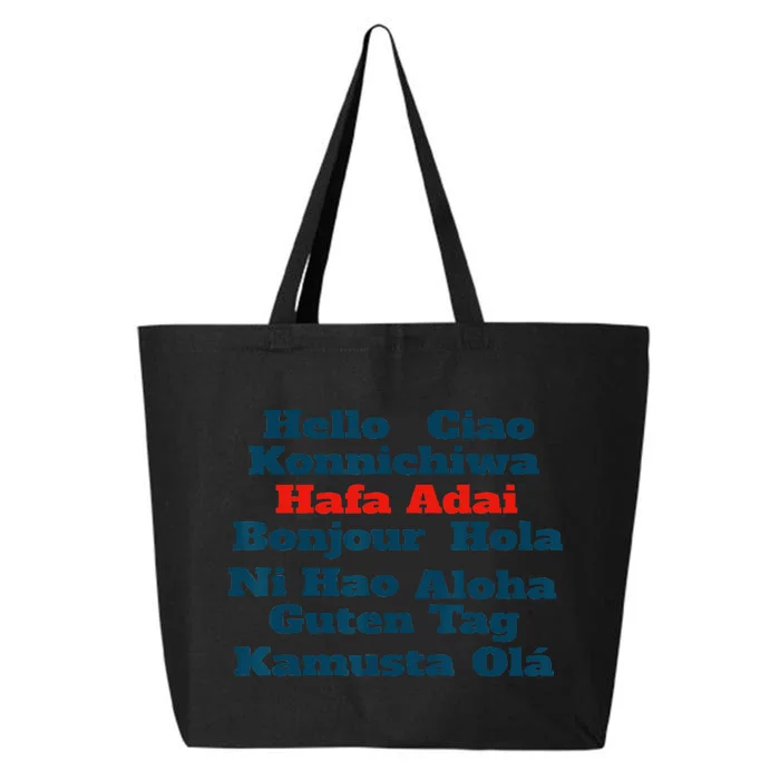 Hafa Adai Greetings from Guam v1 25L Jumbo Tote