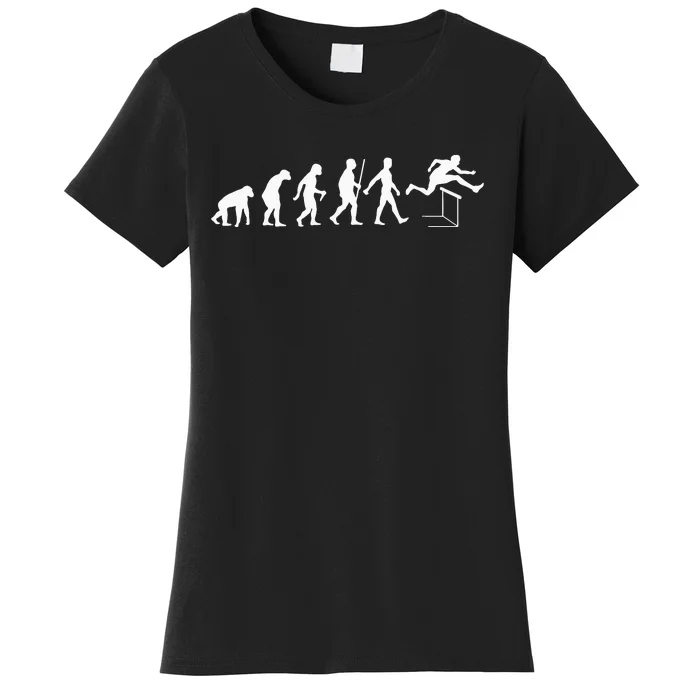 Hurdle Athlete Gift Track Runner Track And Field Coach Women's T-Shirt