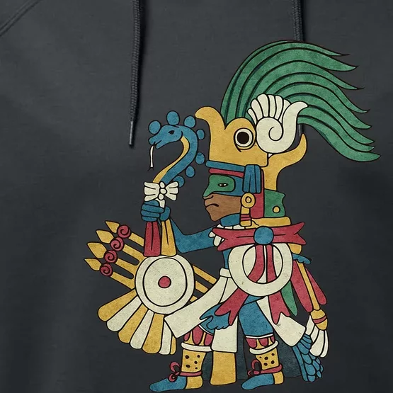 Huitzilopochtli Aztec God Aztec Mythology Mayan Sun War God Performance Fleece Hoodie