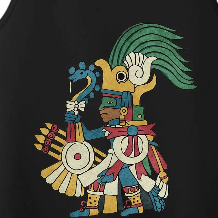 Huitzilopochtli Aztec God Aztec Mythology Mayan Sun War God Performance Tank