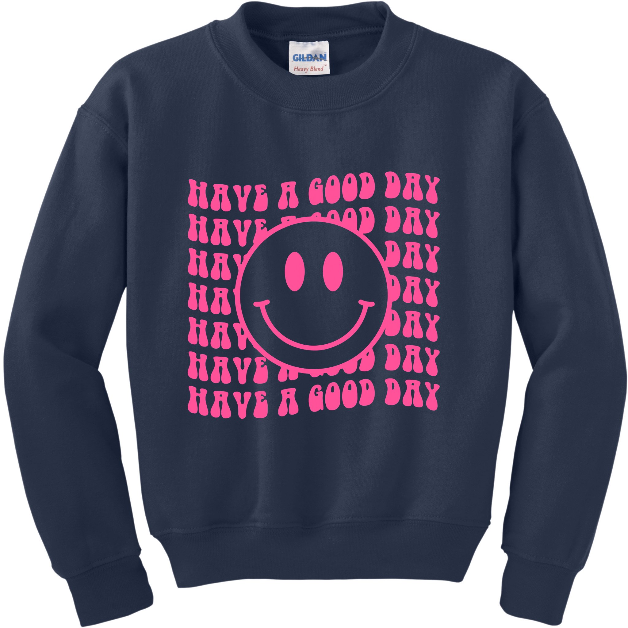 Have A Good Day Retro Smile Face Happy Face Preppy Aesthetic Lettering  T-Shirt Stock Vector