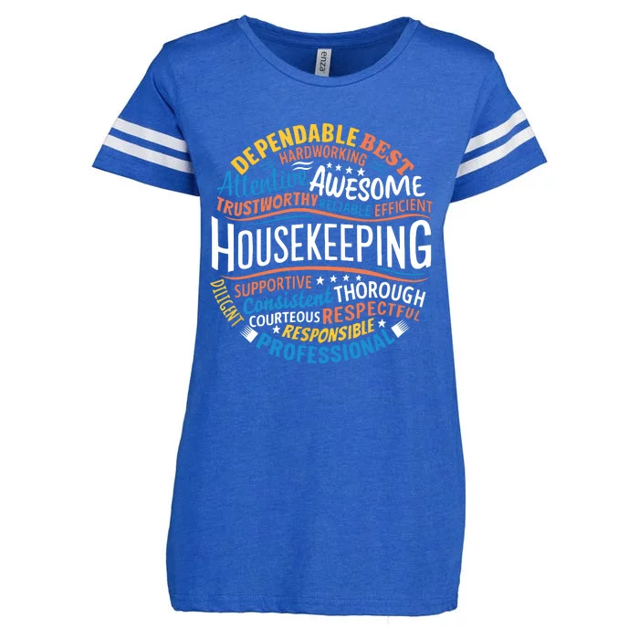 Housekeeping Appreciation Gifts Environmental Services Week Enza Ladies Jersey Football T-Shirt