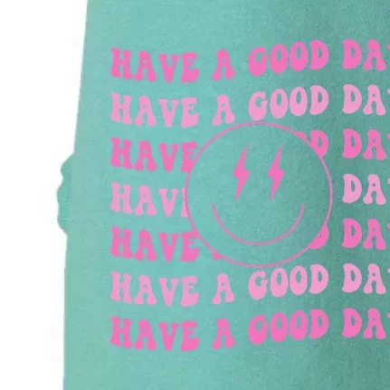 Have A Good Day Pink Smile Face Preppy Aesthetic Trendy Doggie 3-End Fleece Hoodie