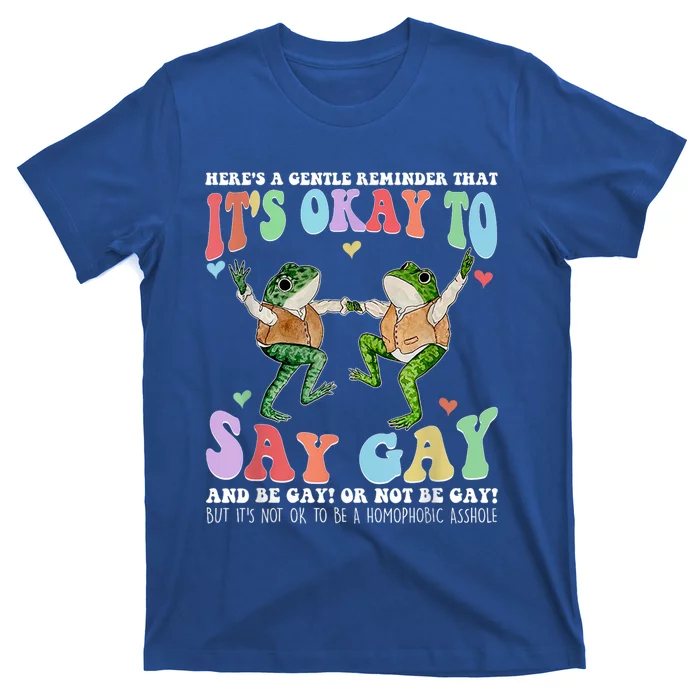 HereS A Gentle Reminder That ItS Okay To Say Lgbt Gift T-Shirt