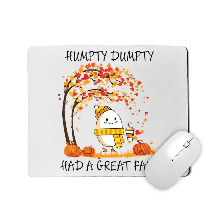 Had A Great Fall Funny Egg Thanksgiving Autumn Mousepad