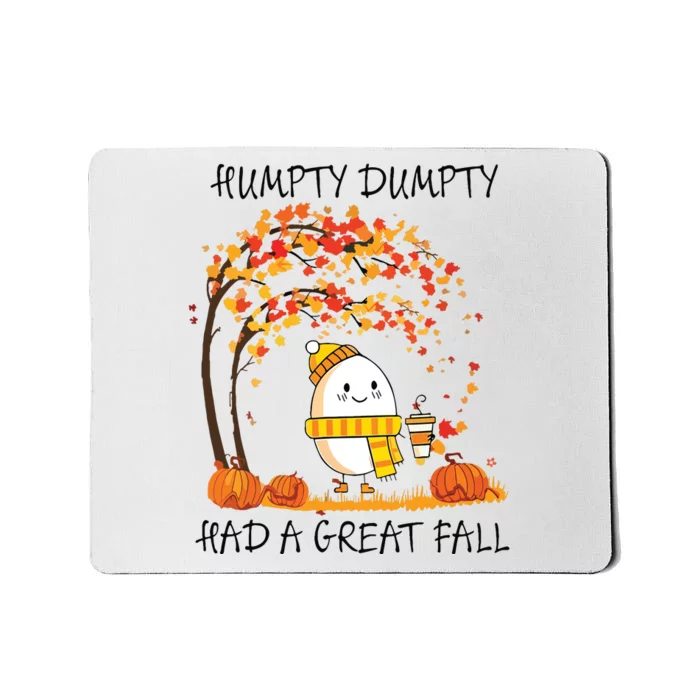 Had A Great Fall Funny Egg Thanksgiving Autumn Mousepad