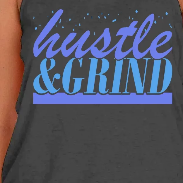 Hustle And Grind Women's Knotted Racerback Tank