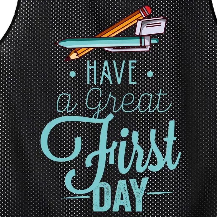 Have A Great First Day Back To School Mesh Reversible Basketball Jersey Tank