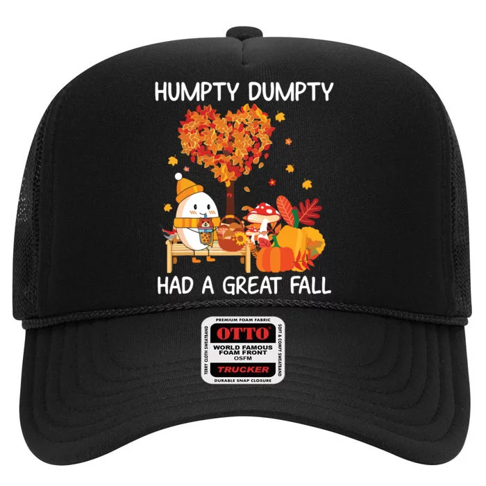 Had A Great Fall Happy Fall Yall High Crown Mesh Trucker Hat