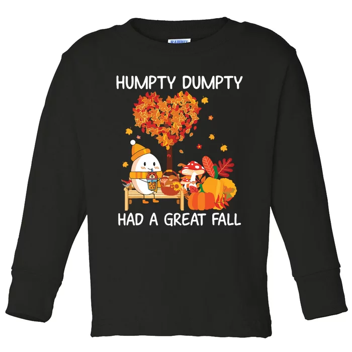 Had A Great Fall Happy Fall Yall Toddler Long Sleeve Shirt