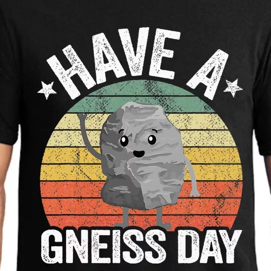 Have A Gneiss Day Geology Pun Rock Collector Geologist Pajama Set