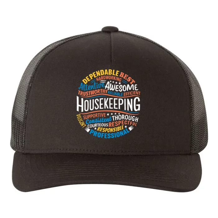 Housekeeping Appreciation Gifts Environmental Services Week Yupoong Adult 5-Panel Trucker Hat