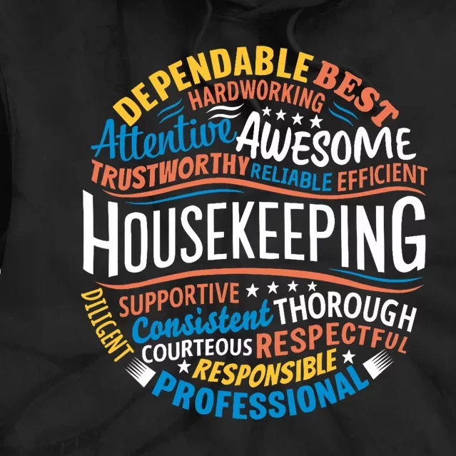 Housekeeping Appreciation Gifts Environmental Services Week Tie Dye Hoodie