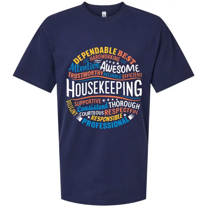 Housekeeping Appreciation Gifts Environmental Services Week Sueded Cloud Jersey T-Shirt