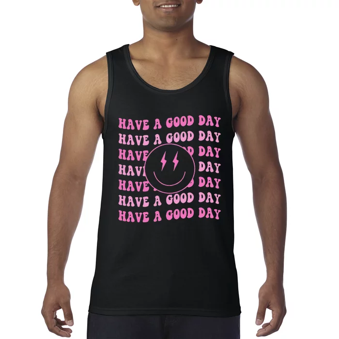 Have A Good Day Pink Smile Face Preppy Aesthetic Trendy T-Shirt