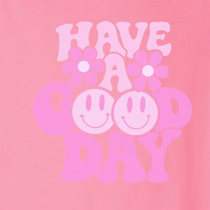 Have A Good Day Retro Smile Face Preppy Aesthetic Toddler Long Sleeve Shirt