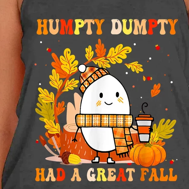 Had A Great Fall Thanksgiving Autumn Season Women's Knotted Racerback Tank