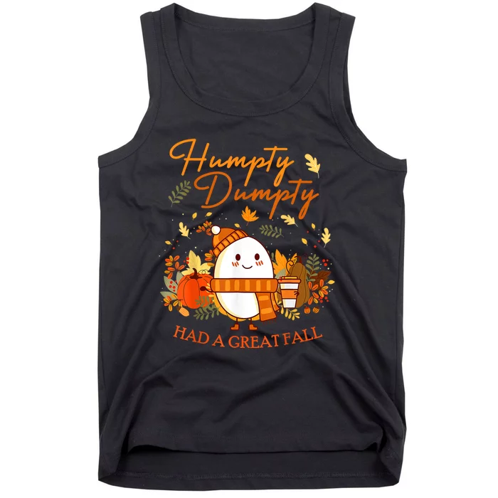 Had A Great Fall Thanksgiving Autumn Season Tank Top