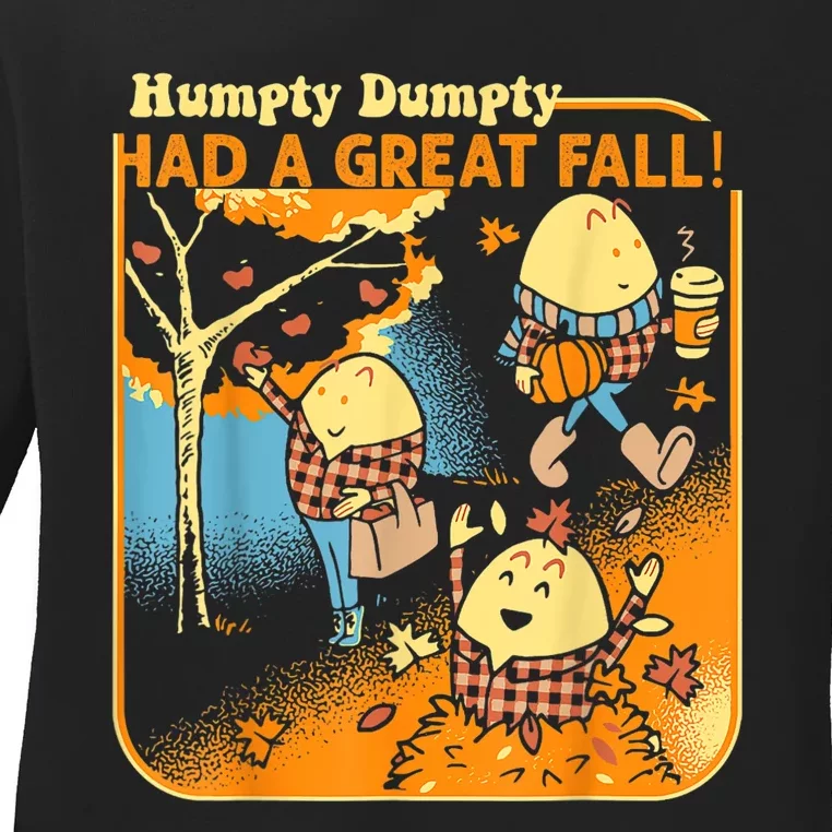 Had A Great Fall Thanksgiving Autumn Season Ladies Long Sleeve Shirt