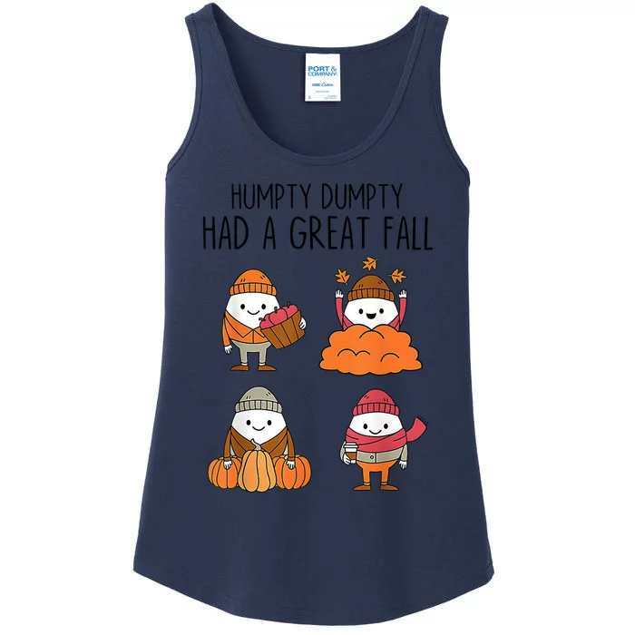 Had A Great Fall Cute Egg Autumn Ladies Essential Tank