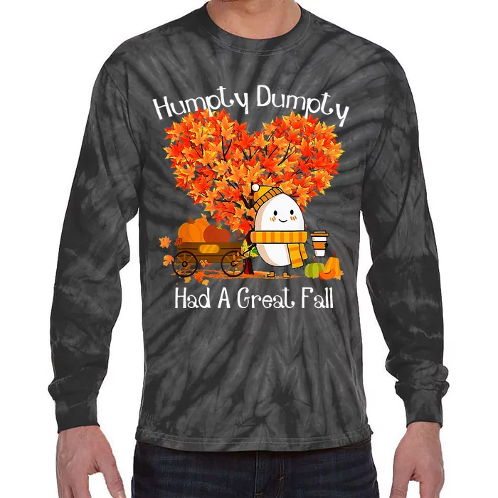 Had A Great Fall Autumn Leaves Thanksgiving Tie-Dye Long Sleeve Shirt