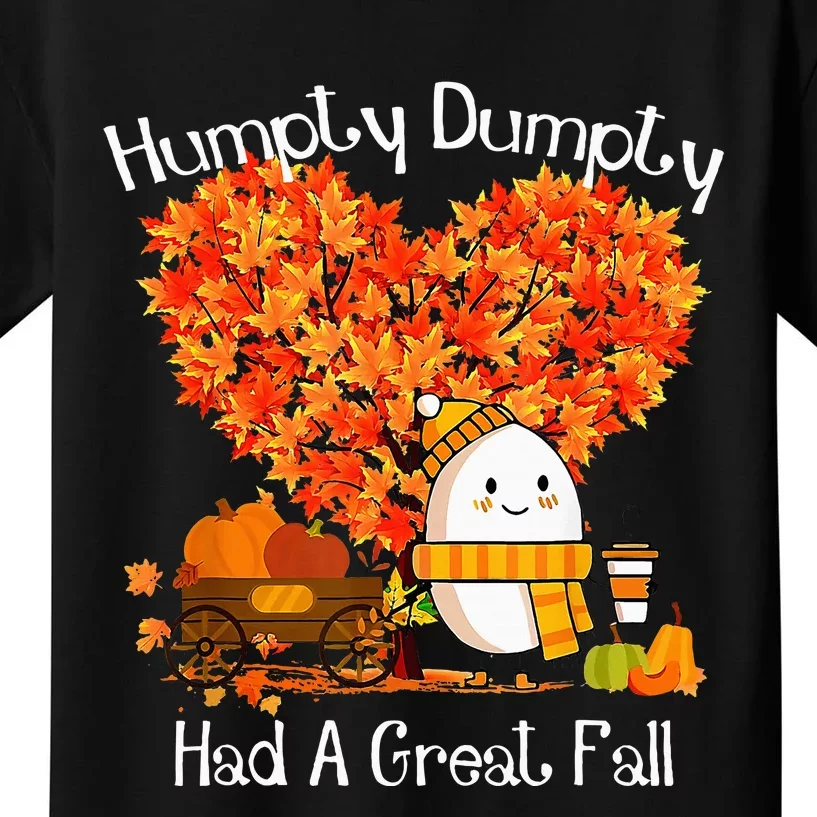 Had A Great Fall Autumn Leaves Thanksgiving Kids T-Shirt