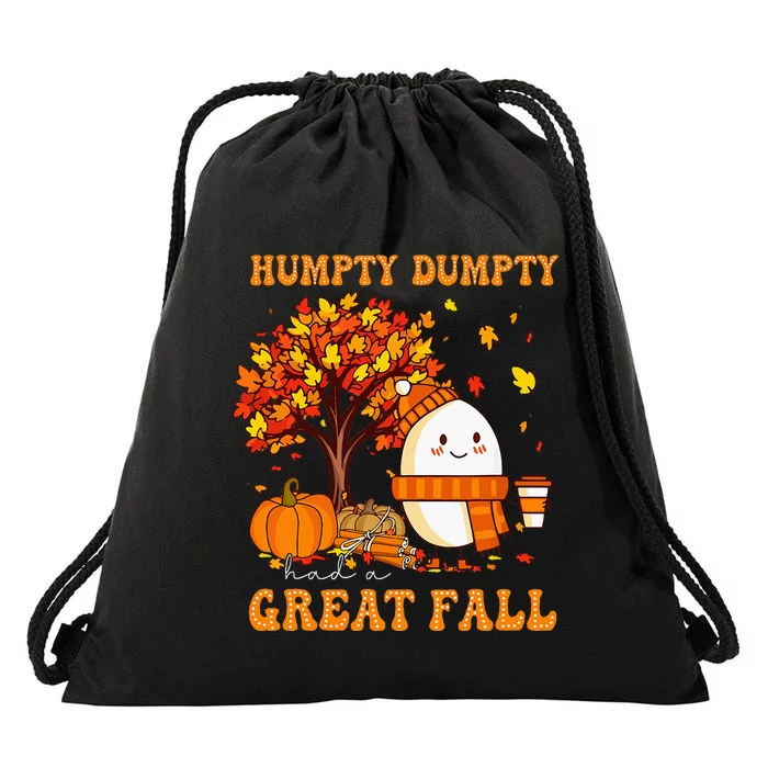 Had A Great Fall Autumn Thanksgiving Thankful Drawstring Bag