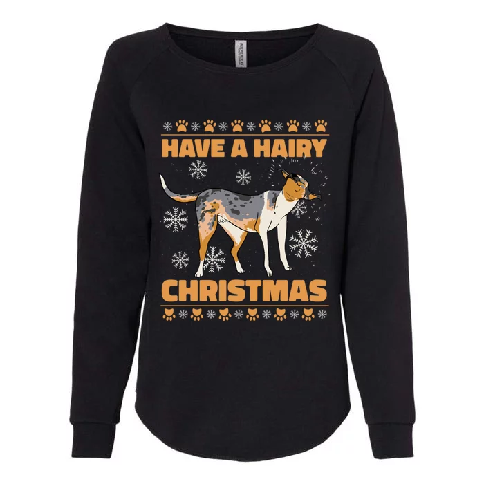 Have A Hairy Christmas Happy Dog Festival Cute Gift Womens California Wash Sweatshirt