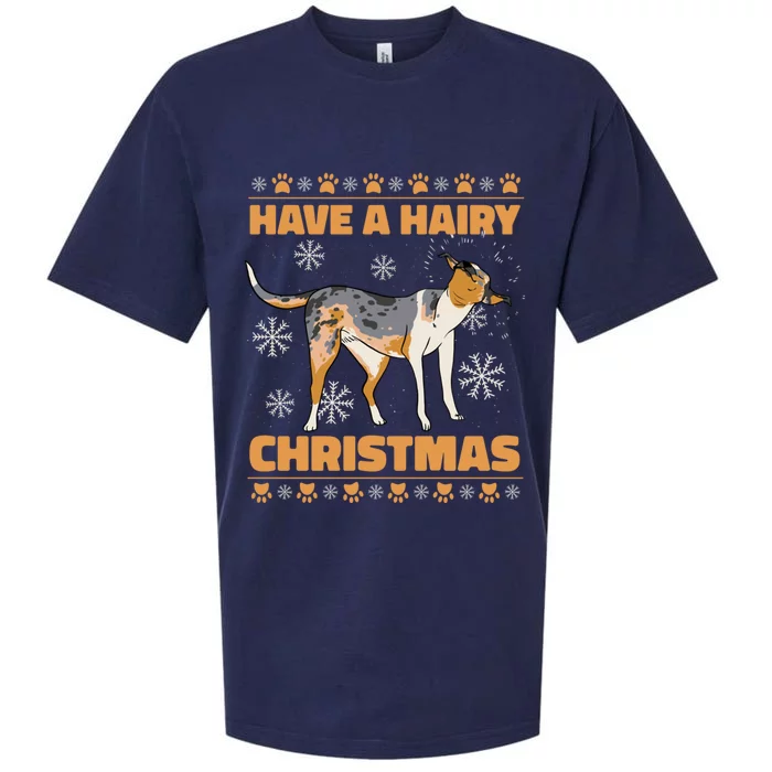 Have A Hairy Christmas Happy Dog Festival Cute Gift Sueded Cloud Jersey T-Shirt