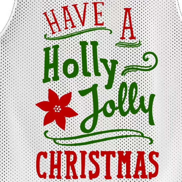 Have A Holly Jolly Christmas Mesh Reversible Basketball Jersey Tank