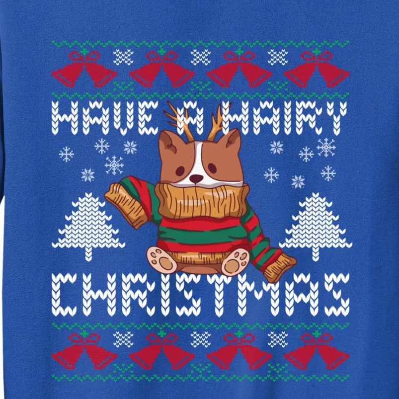 Have A Hairy Christmas Ugly Christmas Sweater Dog Funny Funny Gift Sweatshirt