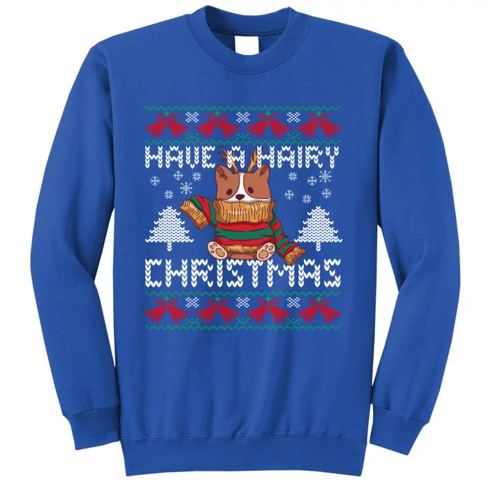 Have A Hairy Christmas Ugly Christmas Sweater Dog Funny Funny Gift Sweatshirt