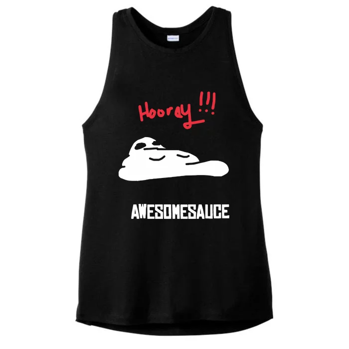 Hooray Awesomesauce Ladies Tri-Blend Wicking Tank