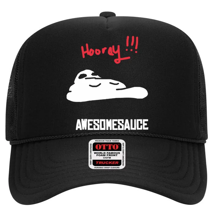 Hooray Awesomesauce High Crown Mesh Trucker Hat