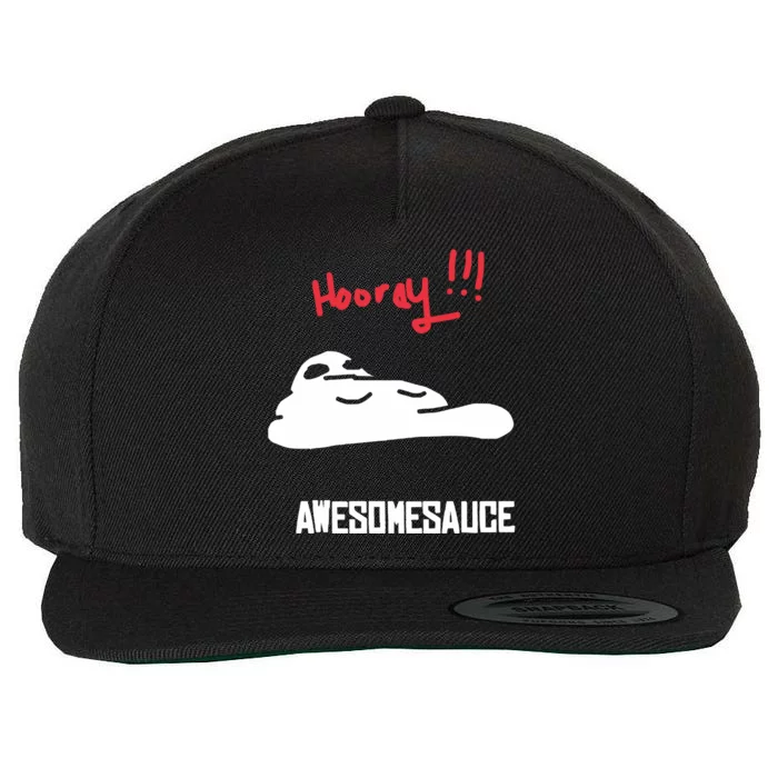 Hooray Awesomesauce Wool Snapback Cap