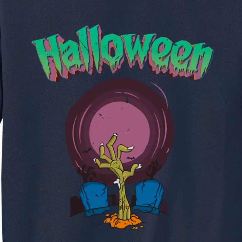 Halloween Alive Hand Tall Sweatshirt