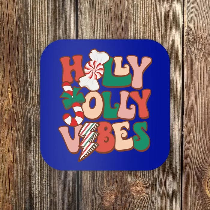 Have A Holly Xmas Jolly Christmas Vibes Gift Coaster